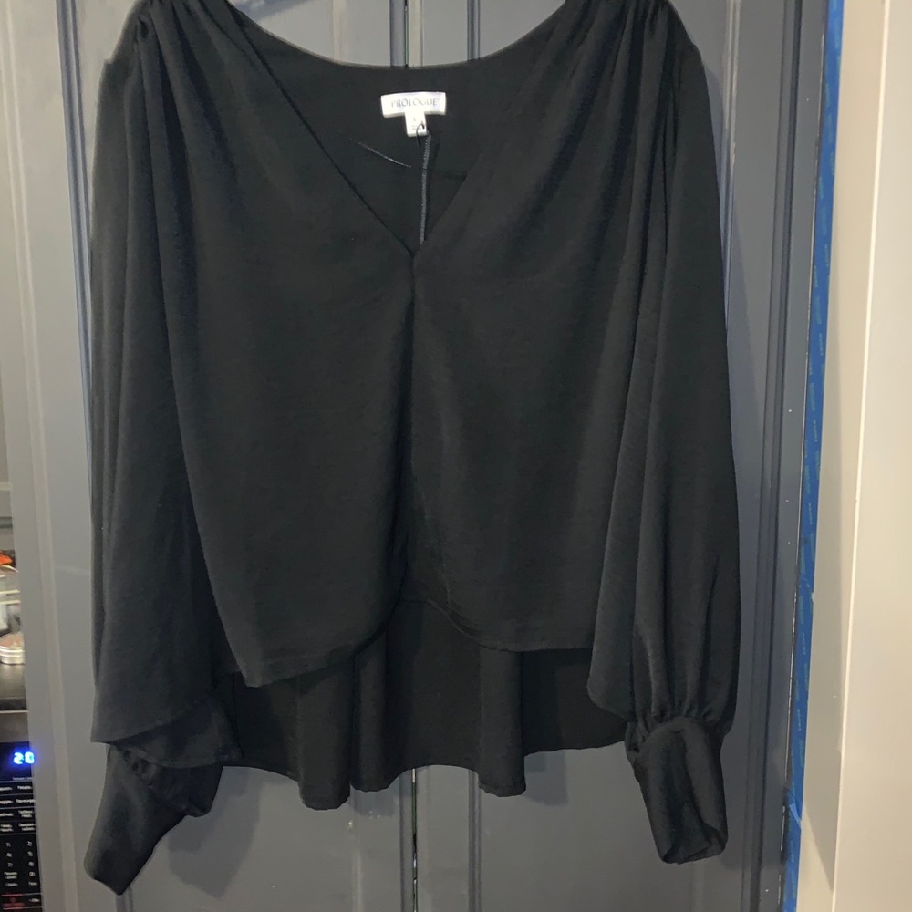 Black flowy nice shirt